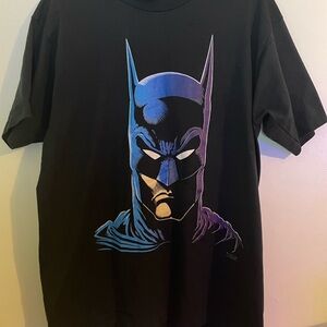 Screen Stars Black Tee with Blue and Purple Graphic